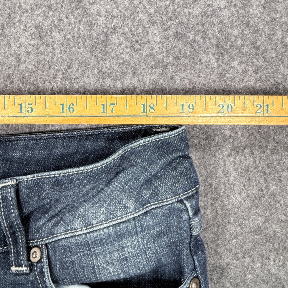 Wrangler Womens Straight Leg Jeans Blue Medium Wash Stretch Size 17x34 09MWTMS - Picture 6 of 11